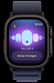 Cycle Tracking showing someone's temperature changes when they were sleeping.