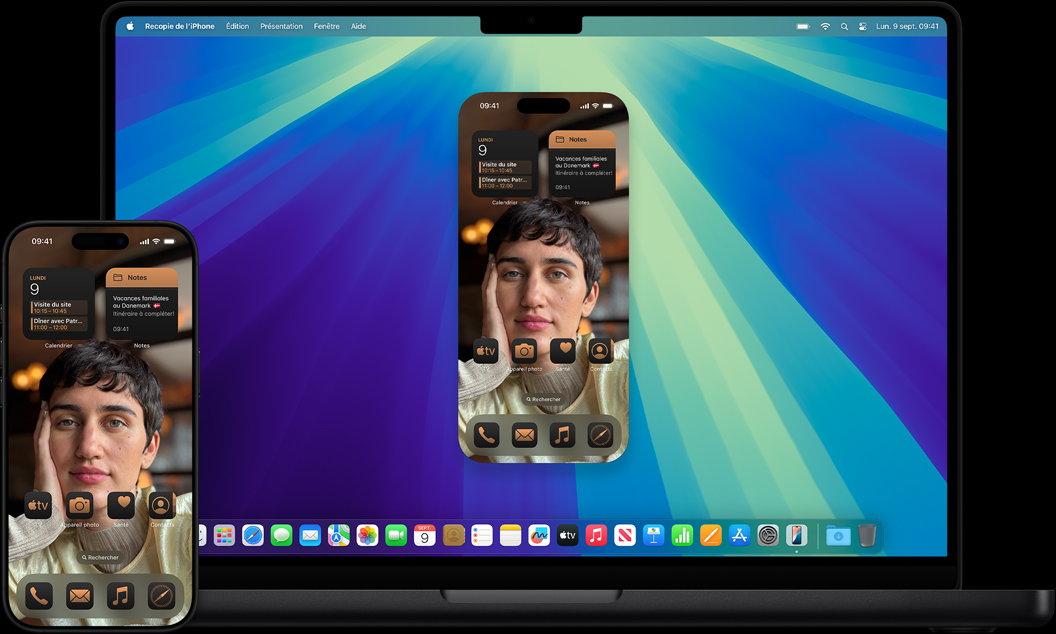 Démonstration de la fonctionnalité de continuité entre iPhone et Mac