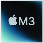 Apple M3チップの画像。