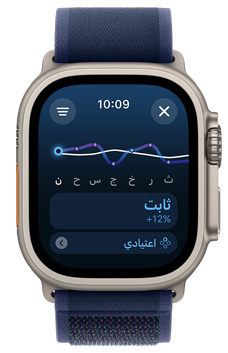 شاشة Apple Watch Ultra تعرض اتجاهاً لحِمل تدريبي منخفض على مدار أسبوع