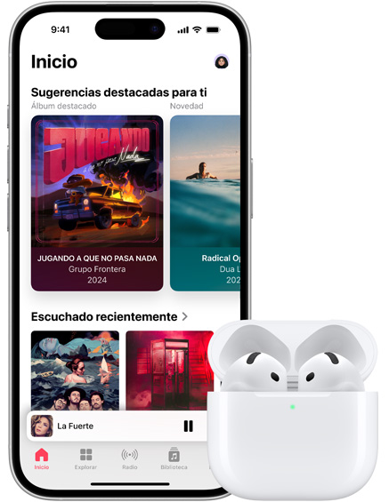 Demostración de la funcionalidad Continuidad en el iPhone y los AirPods