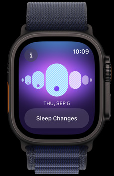 Cycle Tracking showing someone’s temperature changes when they were sleeping.